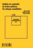 analisis de contenido de textos politicos. un enfoque cuantitativ o-sonia alonso-andrea volkens-9788474765908 analisis de contenido de textos politicos. un enfoque cuantitativ o-sonia alonso-andrea volkens-9788474765908