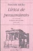 lirica del pensamiento: una antologia-friedrich von schiller-9788475179308 lirica del pensamiento: una antologia-friedrich von schiller-9788475179308