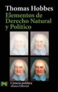 elementos de derecho natural y politico-thomas hobbes-9788420659718 elementos de derecho natural y politico-thomas hobbes-9788420659718