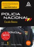 escala básica de policía nacional. test ciencias jurídicas volumen 1-9788490933718 escala básica de policía nacional. test ciencias jurídicas volumen 1-9788490933718