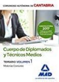 cuerpo de diplomados y técnicos medios de la administración de la comunidad autónoma de cantabria. temario de materias comunes-9788414205228 cuerpo de diplomados y técnicos medios de la administración de la comunidad autónoma de cantabria. temario de materias comunes-9788414205228
