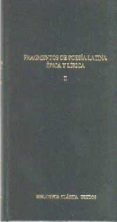 fragmentos de poesia latina epica y lirica ii-9788424927028 fragmentos de poesia latina epica y lirica ii-9788424927028