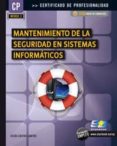 mantenimiento de la seguridad en sistemas informaticos-jesus costas santos-9788492650828 mantenimiento de la seguridad en sistemas informaticos-jesus costas santos-9788492650828