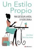 un estilo propio (ebook)-9788494453328 un estilo propio (ebook)-9788494453328