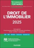 DROIT DE L'IMMOBILIER 2025