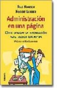 administracion en una pagina: como utilizar la informacion para l ograr sus metas-riaz khadem-9788483580738 administracion en una pagina: como utilizar la informacion para l ograr sus metas-riaz khadem-9788483580738