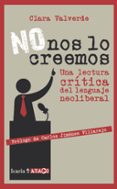 no nos lo creemos-clara valverde-9788498884838 no nos lo creemos-clara valverde-9788498884838