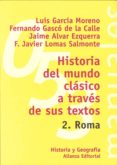 historia del mundo clasico a traves de sus textos. 2. roma (ebook)-9788420687858 historia del mundo clasico a traves de sus textos. 2. roma (ebook)-9788420687858