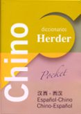 diccionario español-chino, chino-español (herder pocket)-9788425423758 diccionario español-chino, chino-español (herder pocket)-9788425423758