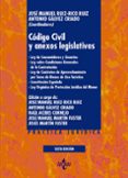 codigo civil y anexos legislativos (6ª ed:): ley de consumidores y usuarios. ley sobre condiciones generales de la contratacion. ley de contratos de aprovechamiento por turno de bienes de uso turis-jose manuel ruiz-rico ruiz-antonio galvez criado-9788430975358 codigo civil y anexos legislativos (6ª ed:): ley de consumidores y usuarios. ley sobre condiciones generales de la contratacion. ley de contratos de aprovechamiento por turno de bienes de uso turis jose manuel ruiz rico ruiz antonio galvez criado 9788430975358