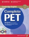 complete pet: workbook with answers with audio cd-9788483237458 complete pet: workbook with answers with audio cd-9788483237458