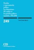 partidos y representacion politica: las dimensiones del cambio en los partidos politicos españoles, 1976-2006-tania verge mestre-9788474764468 partidos y representacion politica: las dimensiones del cambio en los partidos politicos españoles, 1976-2006-tania verge mestre-9788474764468
