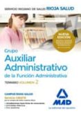 grupo auxiliar administrativo de la funcion administrativa del servicio riojano: temario-9788414201978 grupo auxiliar administrativo de la funcion administrativa del servicio riojano: temario-9788414201978