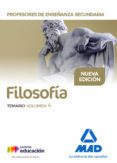 profesores de enseñanza secundaria filosofia: temario (vol. 4)-9788414210178 profesores de enseñanza secundaria filosofia: temario (vol. 4)-9788414210178