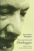 para una lectura de heidegger: algunas claves de la escritura act ual-juan carlos rodriguez-9788433853578 para una lectura de heidegger: algunas claves de la escritura act ual-juan carlos rodriguez-9788433853578