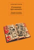el pensamiento logico-matematico-j. miguel sagüillo fernandez vega-9788446026778 el pensamiento logico-matematico-j. miguel sagüillo fernandez vega-9788446026778