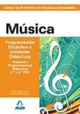 cuerpo de profesores de enseñanza secundaria. musica. programacio n didacica y unidades didacticas. volumen i. programaciones didacticas 2º y 4º de eso-9788467629378 cuerpo de profesores de enseñanza secundaria. musica. programacio n didacica y unidades didacticas. volumen i. programaciones didacticas 2º y 4º de eso-9788467629378