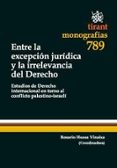 entre la excepcion juridica y la irrelevancia del derecho-9788490047378 entre la excepcion juridica y la irrelevancia del derecho-9788490047378