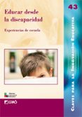 educar desde la discapacidad-9788478276288 educar desde la discapacidad-9788478276288