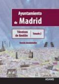 tecnicos de gestion del ayuntamiento de madrid: temario 2-9788499439488 tecnicos de gestion del ayuntamiento de madrid: temario 2-9788499439488