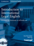 introduction to international legal english: a course for classro om of self-study use: student s book with audio cds (2)-amy krois lindner-matt firth-9780521718998 introduction to international legal english: a course for classro om of self-study use: student s book with audio cds (2)-amy krois lindner-matt firth-9780521718998