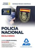 policía nacional escala básica: temario vol. 3 materias técnico- científicas-9788414214398 policía nacional escala básica: temario vol. 3 materias técnico- científicas-9788414214398