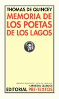 memoria de los poetas de los lagos-thomas de quincey-9788481915198 memoria de los poetas de los lagos-thomas de quincey-9788481915198