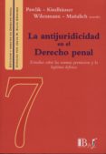 la antijuridicidad en el derecho penal-pawlik kindhauser-9789974708198 la antijuridicidad en el derecho penal-pawlik kindhauser-9789974708198