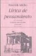 lirica del pensamiento: una antologia-9788475179308 lirica del pensamiento: una antologia 9788475179308