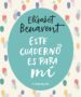 este cuaderno es para mi (ejemplar firmado por la autora)-2910020984298 este cuaderno es para mi (ejemplar firmado por la autora) 2910020984298