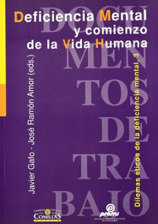 Portada de DEFICIENCIA MENTAL Y COMIENZO DE LA VIDA HUMANA
