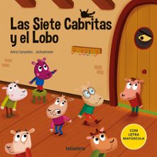 Portada de LAS SIETE CABRITAS Y EL LOBO (CON LETRA MAYUSCULA)