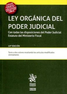 Descargar LEY ORGANICA DEL PODER JUDICIAL 20ª EDICION 2016 gratis pdf - leer online