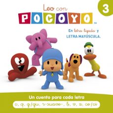 Portada de POCOYO: LECTOESCRITURA 3 - UN CUENTO PARA CADA LETRA C, Q, G/GU, R-SUAVE-, B, V, Z, CE/CI