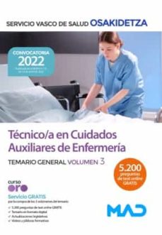 Enlaces de descarga de libros en pdf gratis TÉCNICO/A EN CUIDADOS AUXILIARES DE ENFERMERÍA (TCAE) SERVICIO VASCO DE SALUD (OSAKIDETZA) (Spanish Edition) ePub 9788414256718