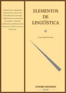 Portada de ELEMENTOS DE LINGUISTICA