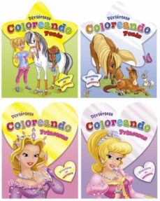Portada de DIVIERTETE COLOREANDO (4 TITULOS).
