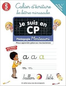Libros en línea gratis sin descarga JE SUIS EN CP: CAHIER D'ÉCRITURE, LES LETTRES MINUSCULES: PÉDAGOGIE MONTESSORI ISBN: 9782080145628