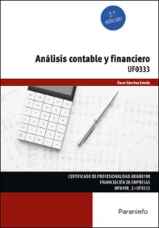 Descargar el libro electrónico gratuito en pdf (UF0333) ANÁLISIS CONTABLE Y FINANCIERO (Literatura española) RTF de 