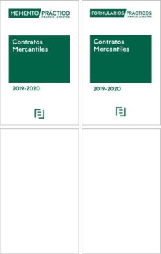 Portada de PACK CONTRATOS MERCANTILES 2019-2020. MEMENTO CONTRATOS MERCANTILES 2019-2020 + FORMULARIOS CONTRATOS MERCANTILES 2019-2020