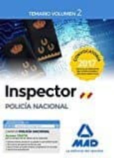 Portada de INSPECTOR DE POLICIA NACIONAL: TEMARIO (VOL. 2)