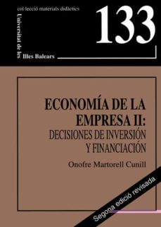 Portada de ECONOMIA DE LA EMPRESA II : DECISIONES DE INVERSION Y FINANCIACIO N