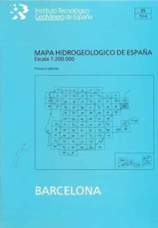 Portada de MAPA HIDROGEOLOGICO DE ESPAÑA. ESCALA 1:200.000. BARCELONA
