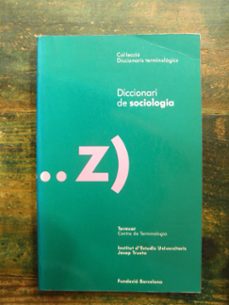 Portada de DICCIONARI DE SOCIOLOGIA