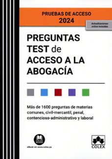 Descargar libros electrónicos gratis para el teléfono PREGUNTAS TEST DE ACCESO A LA ABOGACÍA in Spanish