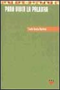 Portada de PARA VIVIR LA PALABRA