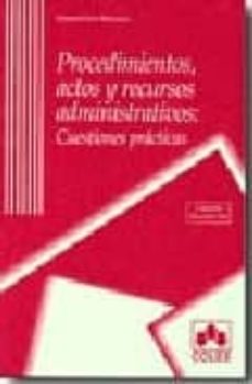 Portada de PROCEDIMIENTOS, ACTOS Y RECURSOS ADMINISTRATIVOS (2ª ED. 2006)