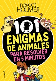 Portada de 101 ENIGMAS DE ANIMALES PARA RESOLVER EN 5 MINUTOS