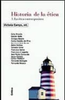 Portada de HISTORIA DE LA ETICA, 3: LA ETICA CONTEMPORANEA