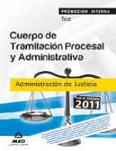 Portada de CUERPO DE TRAMITACION PROCESAL Y ADMINISTRATIVA (PROMOCION INTER NA) DE LA ADMINISTRACION DE JUSTICIA. TEST
